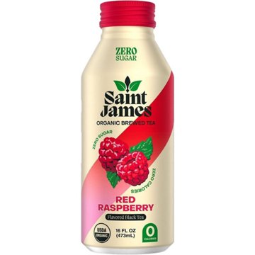Saint James Zero Sugar Red Raspberry Organic Black Tea