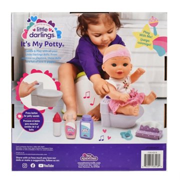 Little Darlings It's My Potty Baby Doll Set, 10"