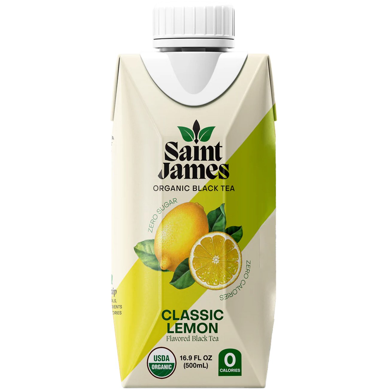 Saint James Classic Lemon Organic Black Tea, 16.9 oz | Central