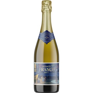 Welcome To France Brut Sparkling White Wine, 750 mL