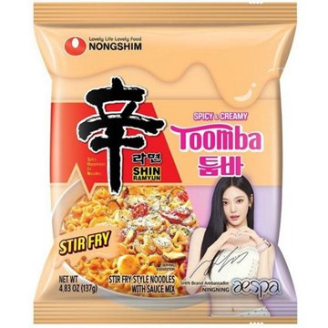 Nongshim Shin Ramyun Spicy & Creamy Toomba Stir Fry Noodles Packs