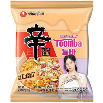 Nongshim Shin Ramyun Spicy & Creamy Toomba Stir Fry Noodles Packs