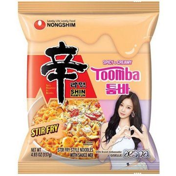 Nongshim Shin Ramyun Spicy & Creamy Toomba Stir Fry Noodles Packs