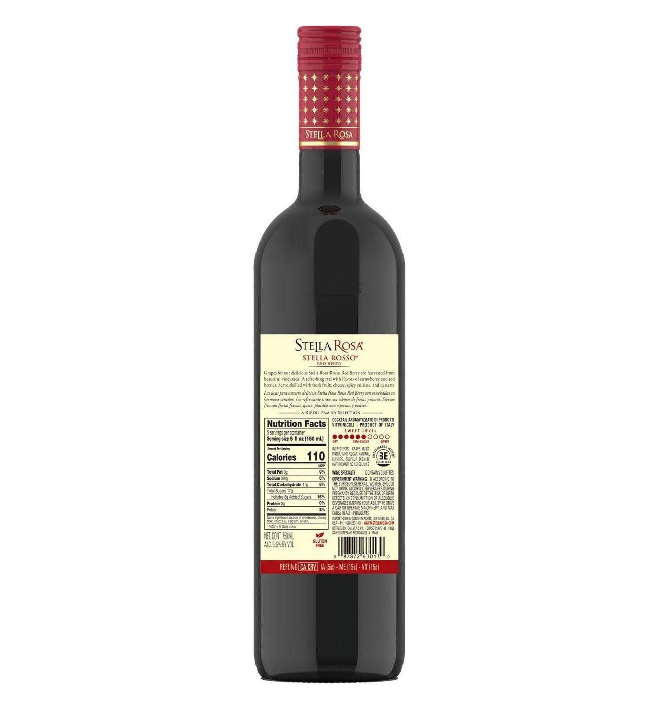 Stella Rosa Prestige Red Berry Italy Red Wine; image 8 of 11