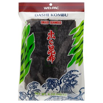 Wel-Pac Dashi Kombu Dried Seaweed, 4 oz