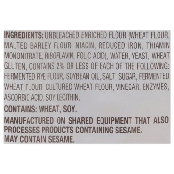 Nature's Own Small Loaf Sliced Sourdough Sandwich Bread, 12 oz