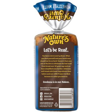 Nature's Own Small Loaf Homestyle White Sliced Bread