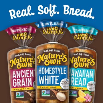 Nature's Own Small Loaf Homestyle White Sliced Bread