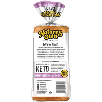 Nature's Own Life Keto Multigrain Bread, 16 oz
