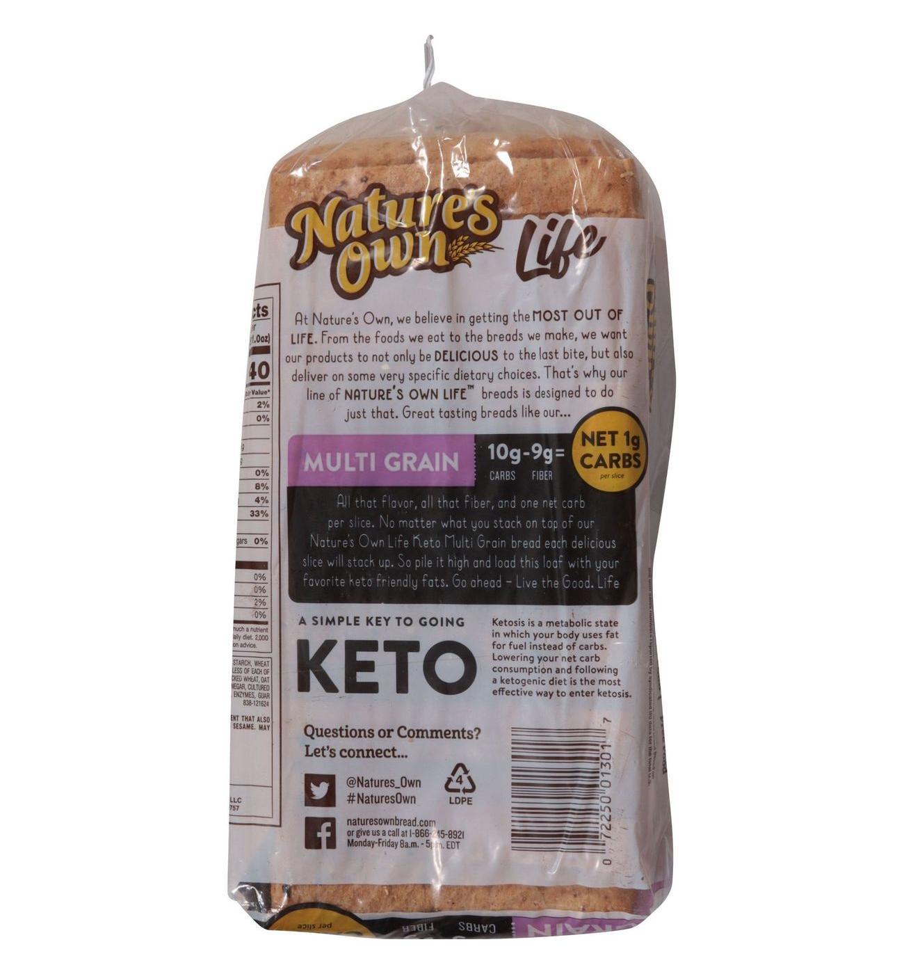 Nature's Own Life Keto Multigrain Bread; image 5 of 6