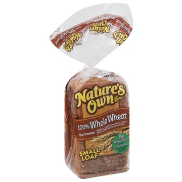 Nature's Own Small Loaf 100% Whole Wheat Bread, 12 oz