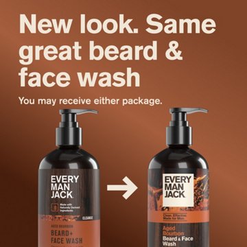 Every Man Jack Aged Bourbon Beard & Face Wash, 6.7 oz