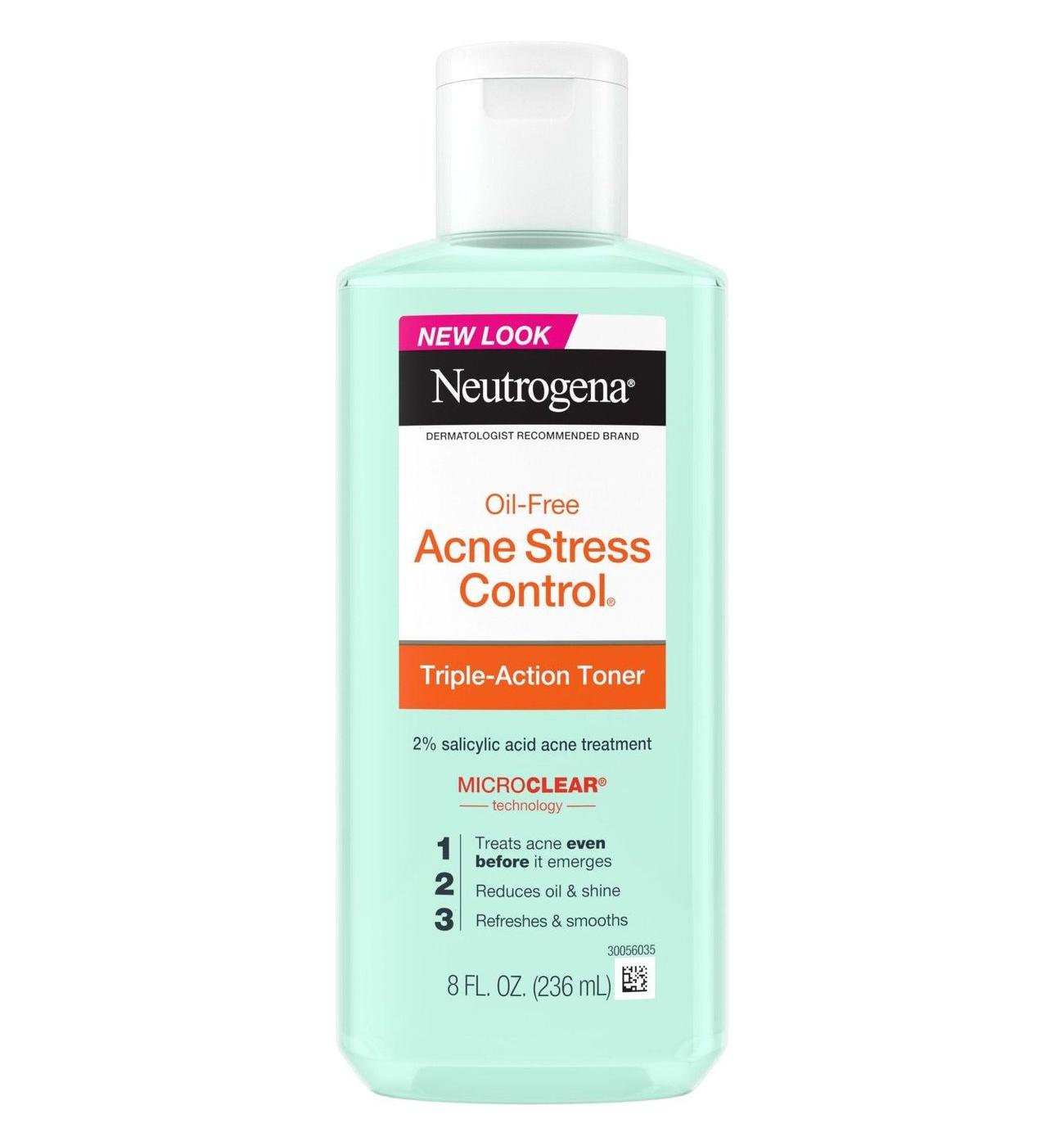 Neutrogena Acne Stress Control Triple-Action Toner with 2% salicylic acid; image 1 of 7