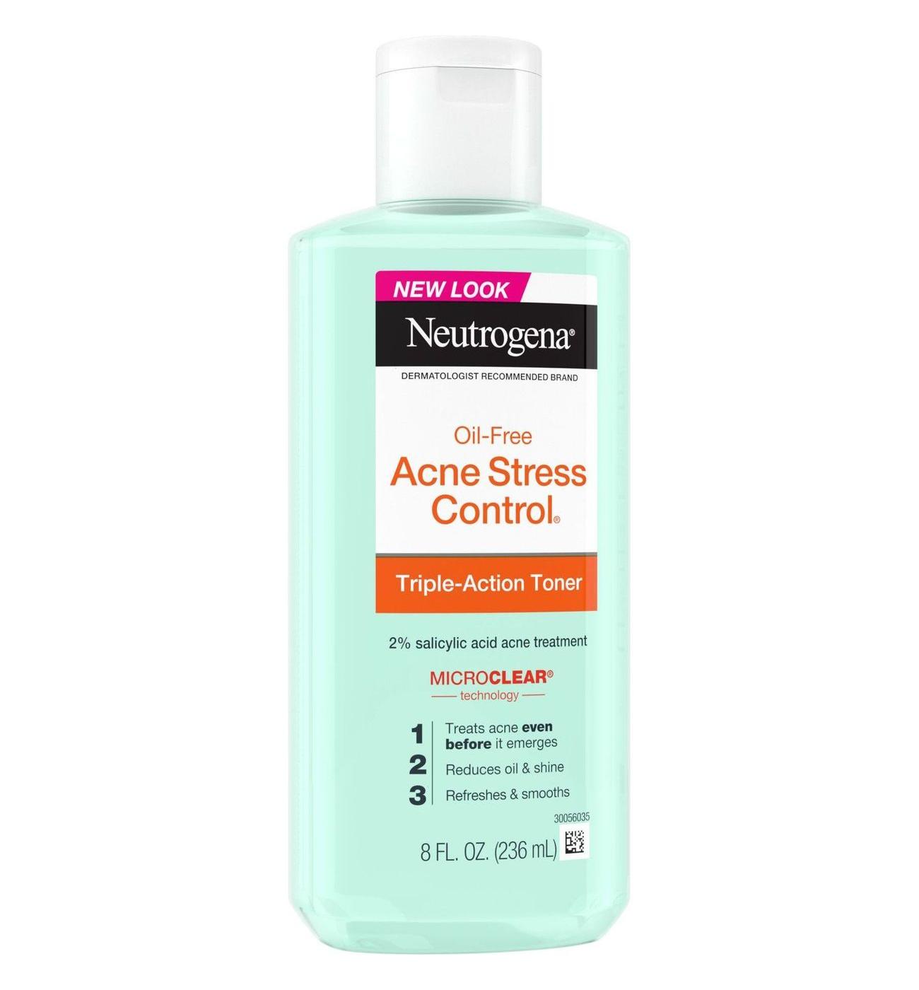 Neutrogena Acne Stress Control Triple-Action Toner with 2% salicylic acid; image 2 of 7