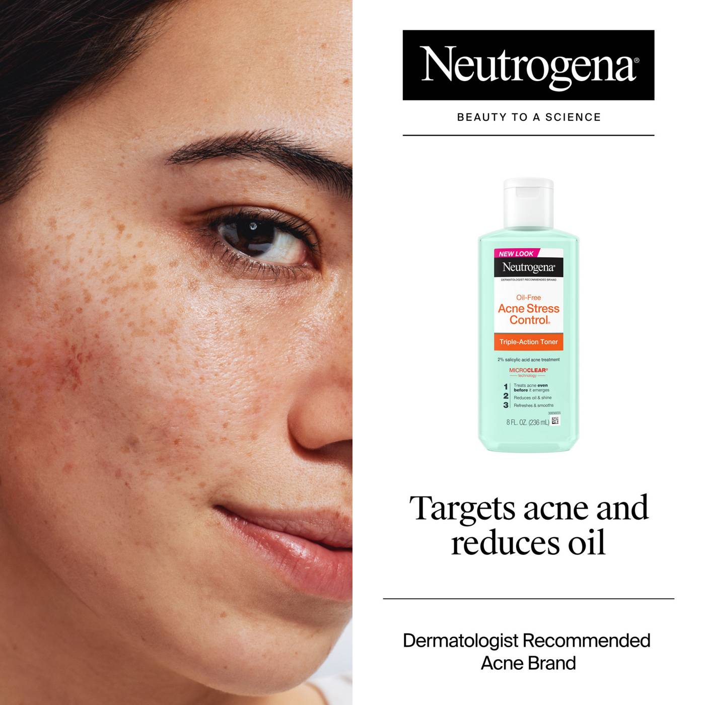 Neutrogena Acne Stress Control Triple-Action Toner with 2% salicylic acid; image 5 of 7