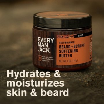 Every Man Jack Aged Bourbon Beard Butter, 4 oz