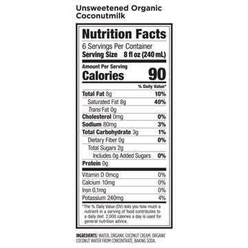 Califia Farms Organic Coconutmilk - Unsweetened