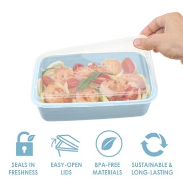 Bentgo Prep 1 Compartment Container - Sky, 10 pk