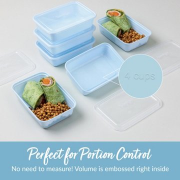 Bentgo Prep 1 Compartment Container - Sky, 10 pk