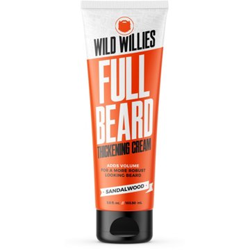 Wild Willies Full Beard Thickening Cream - Sandalwood, 3.5 oz