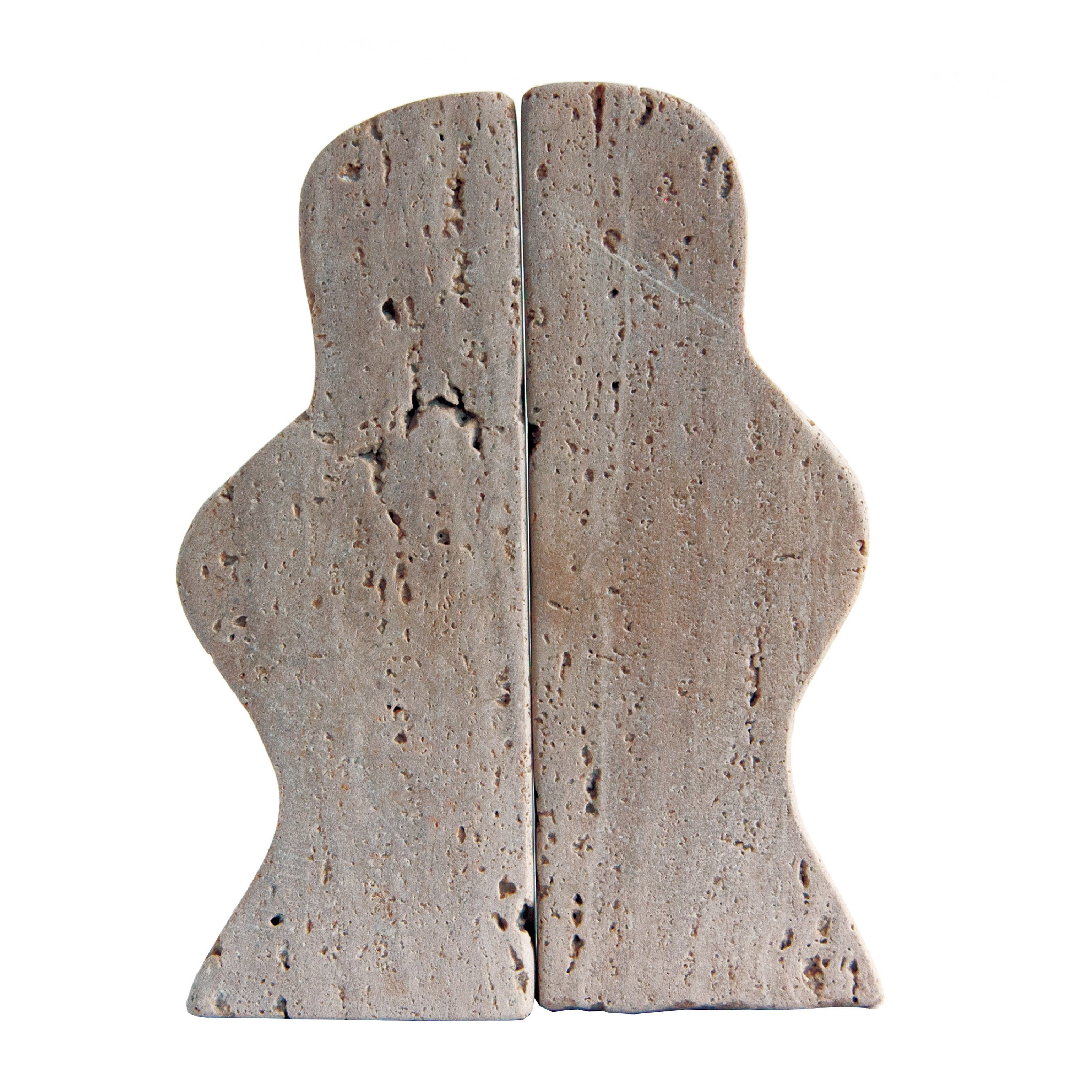 Creative Co-Op Travertine Wave Bookend Set, 2 pc - Shop Seasonal decor ...