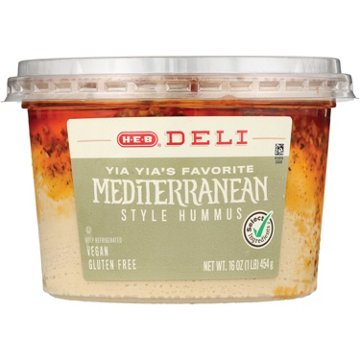 H-E-B Deli Hummus - Yia Yia Mediterranean Style, 16 oz