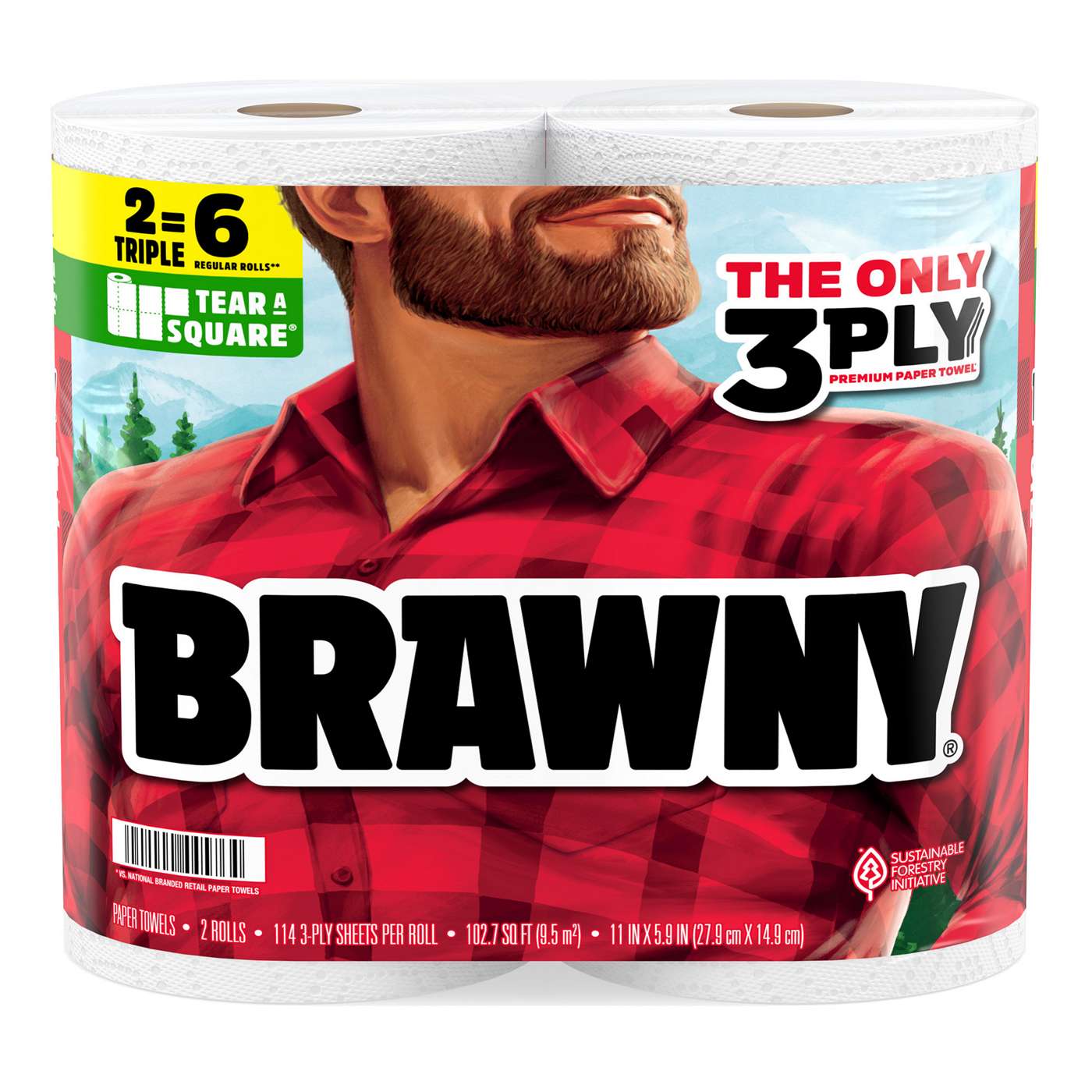Brawny Tear-A-Square Paper Towels; image 1 of 13