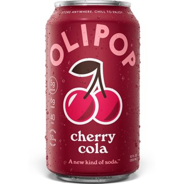 Olipop Cherry Cola 6g Fiber Prebiotic Soda