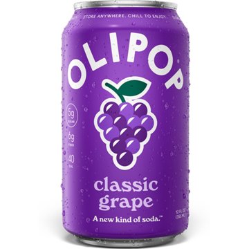 Olipop Classic Grape 6g Fiber Prebiotic Soda