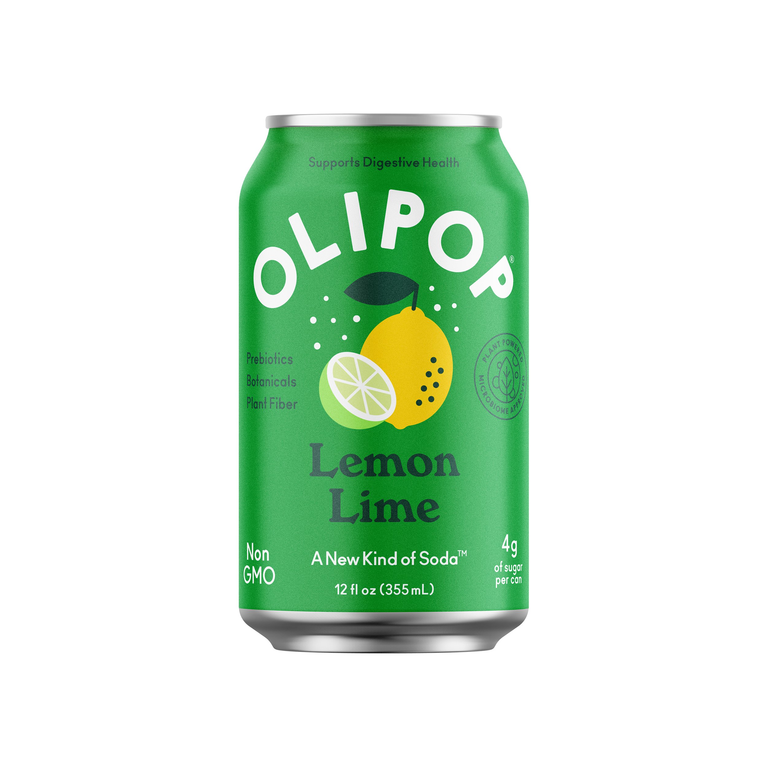 Olipop Prebiotic Soda - Lemon Lime - Shop Soda at H-E-B