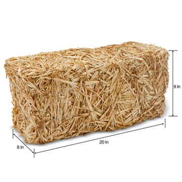Floracraft Straw Bale, 8" x 9" x 20''