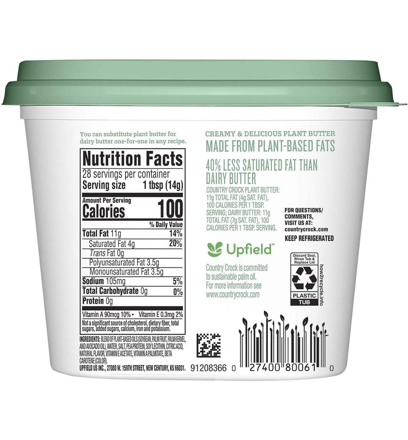 Country Crock Plant Butter With Avocado Oil; image 6 of 6