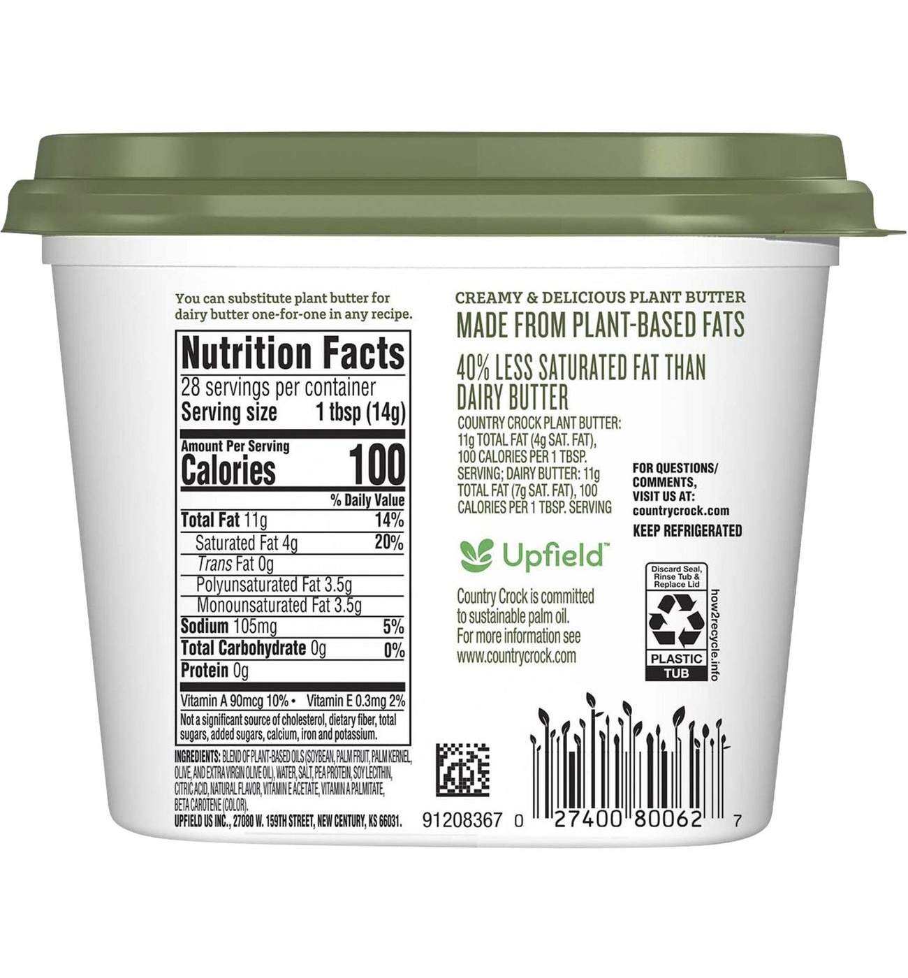 Country Crock Plant Butter With Olive Oil; image 6 of 8