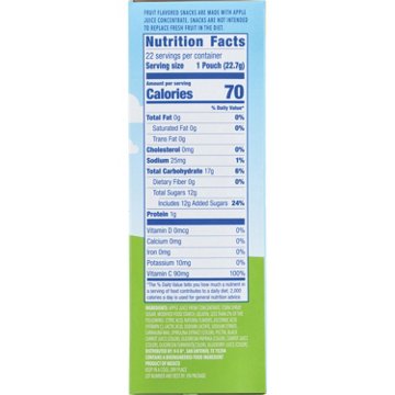 Hill Country Fare Fruit Snack 0.8 oz Pouches, 22 ct
