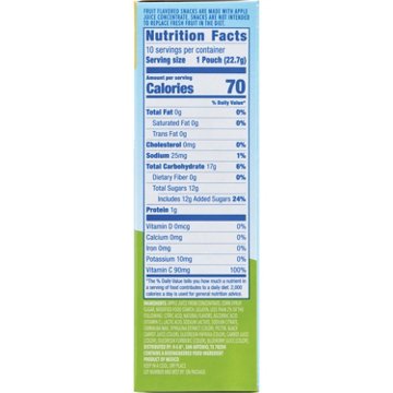 Hill Country Fare Fruit Snack 0.8 oz Pouches, 10 ct