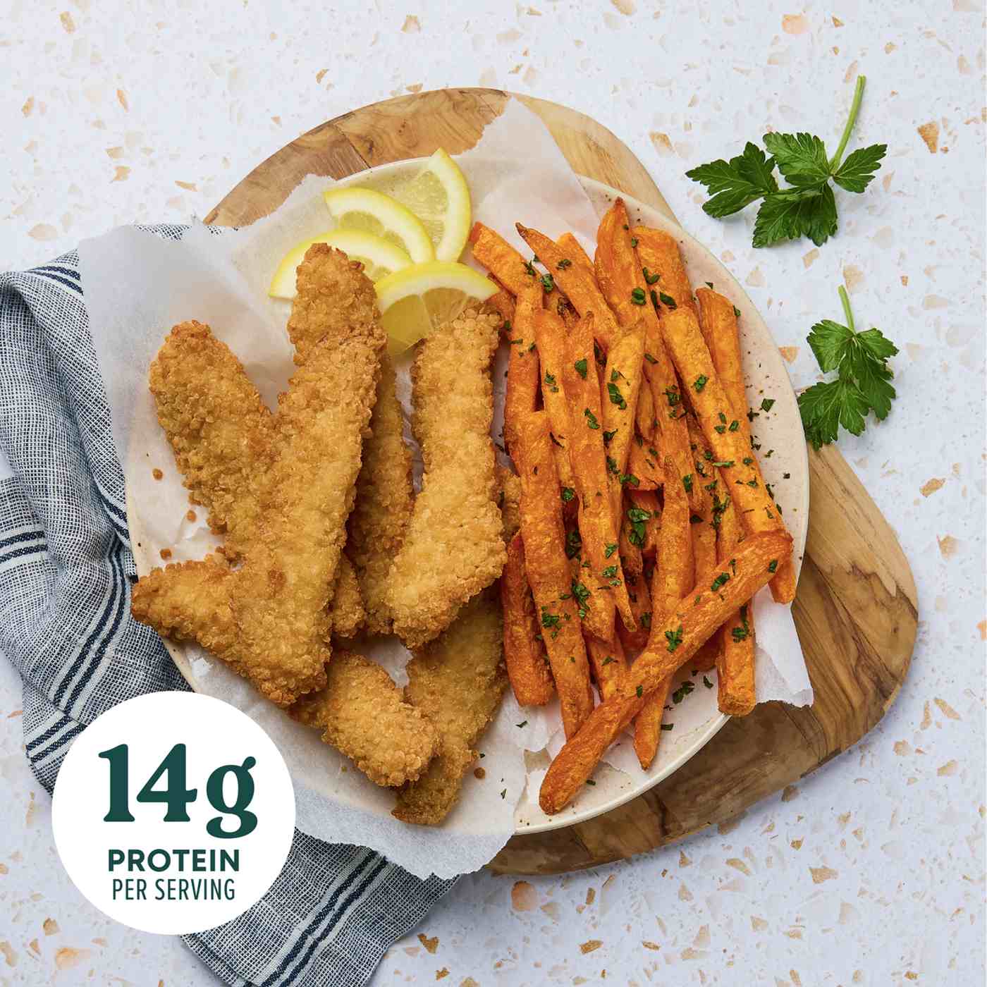 Higher Harvest by H-E-B Gluten Free Breaded Chicken Breast Strips - 14g Protein; image 3 of 7