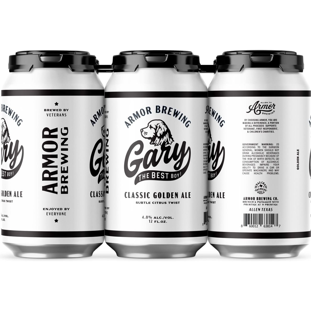 Armor Brewing Company Gary Classic Golden Ale Craft Beer 6 pk Cans ...