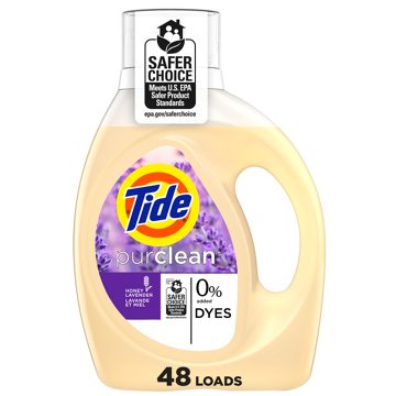 Tide Purclean Liquid Laundry Detergent, 48 Loads, Honey Lavender Scent, 63 oz
