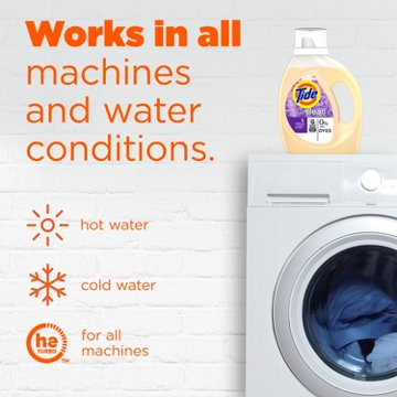 Tide Purclean Liquid Laundry Detergent, 48 Loads, Honey Lavender Scent, 63 oz