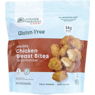 Higher Harvest by H-E-B Gluten Free Breaded Chicken Breast Bites - 14g Protein, 24 oz