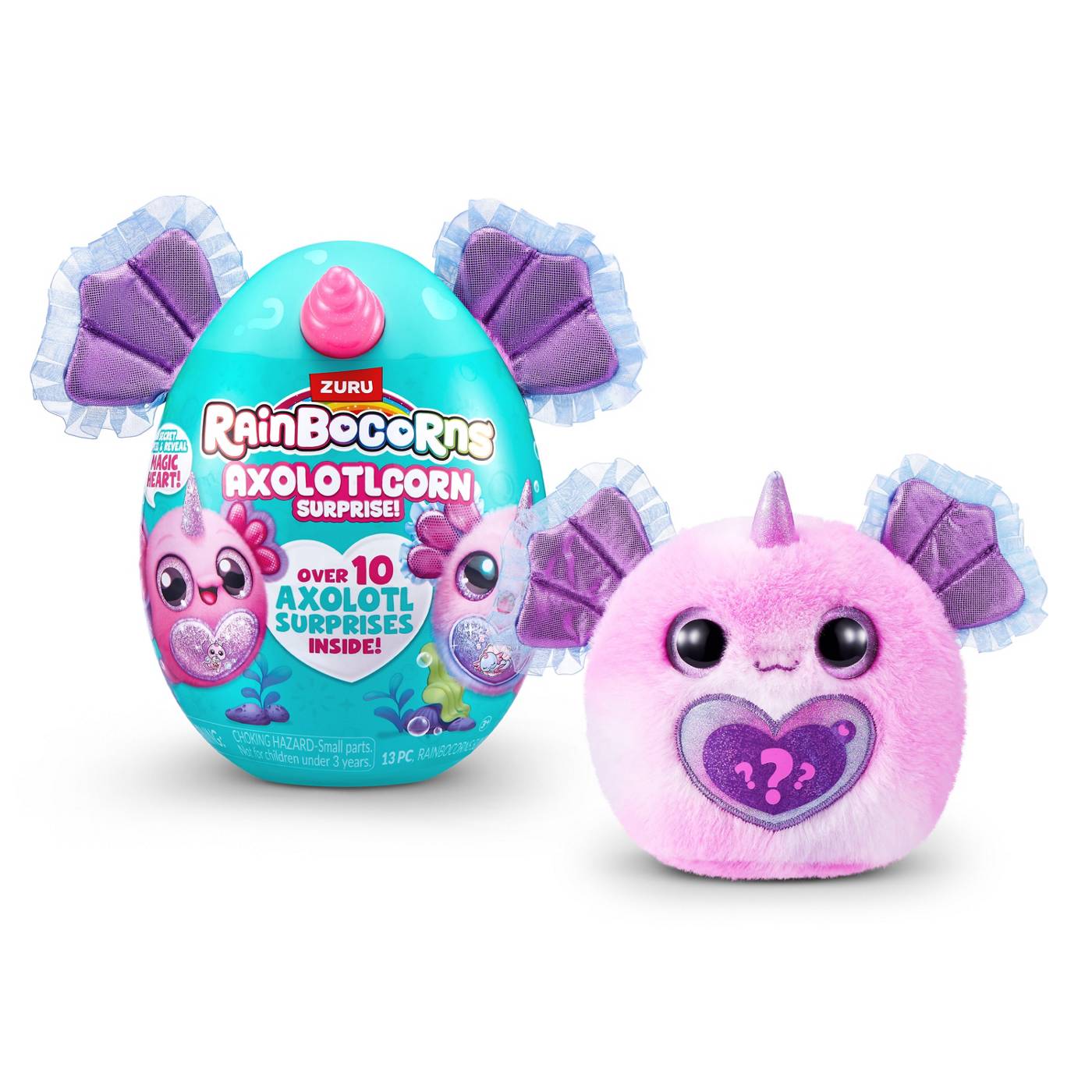 Zuru Rainbocorns Axolotlcorn Surprise Plush Toy; image 7 of 10