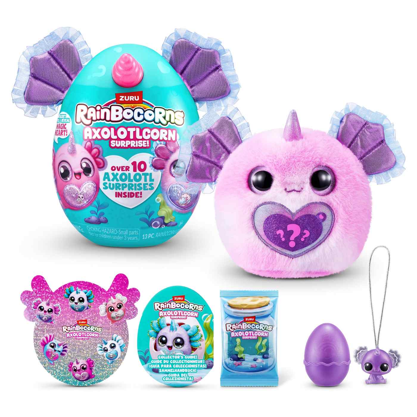 Zuru Rainbocorns Axolotlcorn Surprise Plush Toy; image 8 of 10