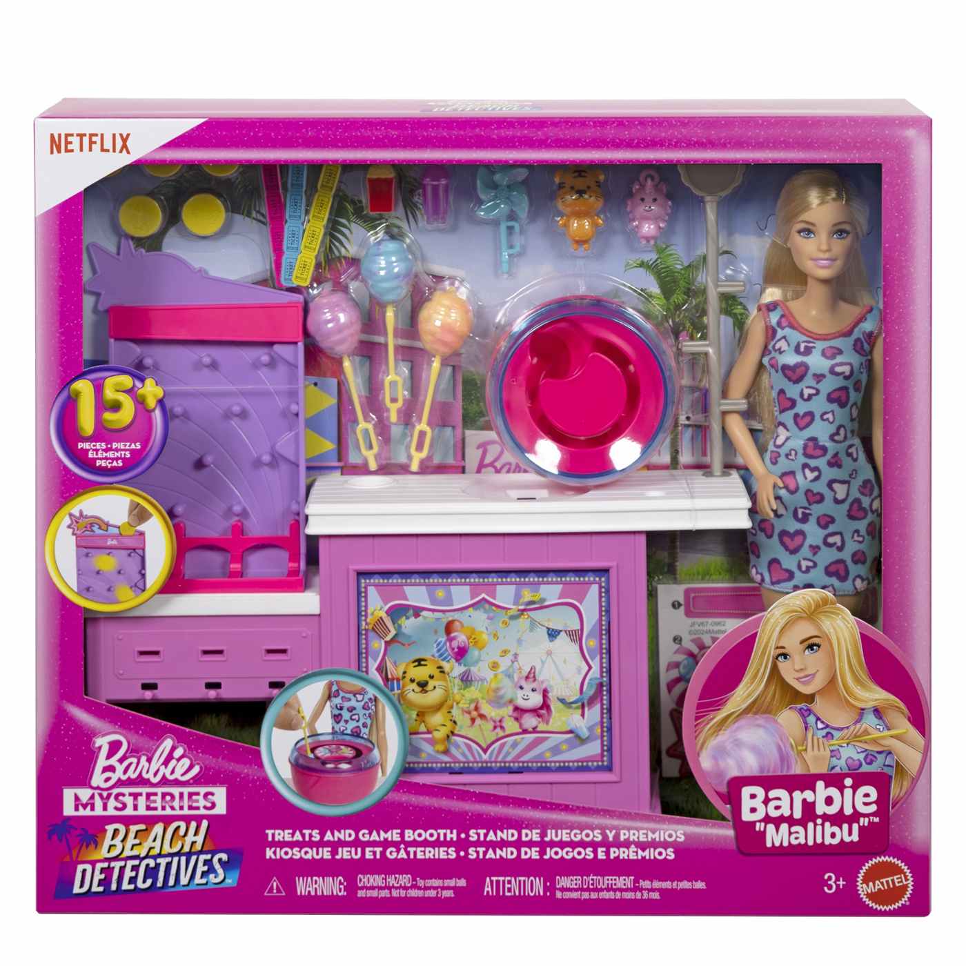 Barbie Mysteries Beach Detectives Treats & Game Booth Playset; image 2 of 2