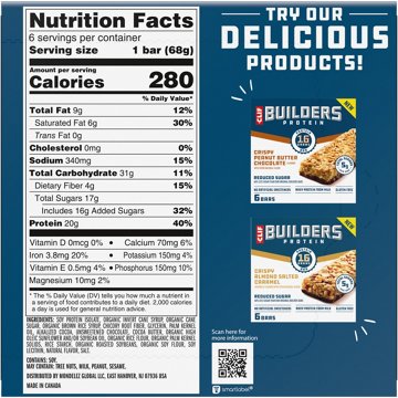 Clif Builders Oreo Protein Bars - 20g Protein