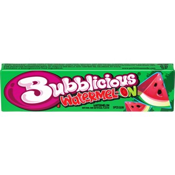 Bubblicious Watermelon Flavored Gum, 5 pc