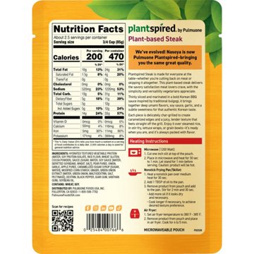 Plantspired Plant-Based Steak - Korean BBQ, 7 oz