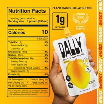 Dally Mango Gel Snack, 5.07 oz