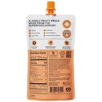 Dally Peach Gel Snack, 5.07 oz