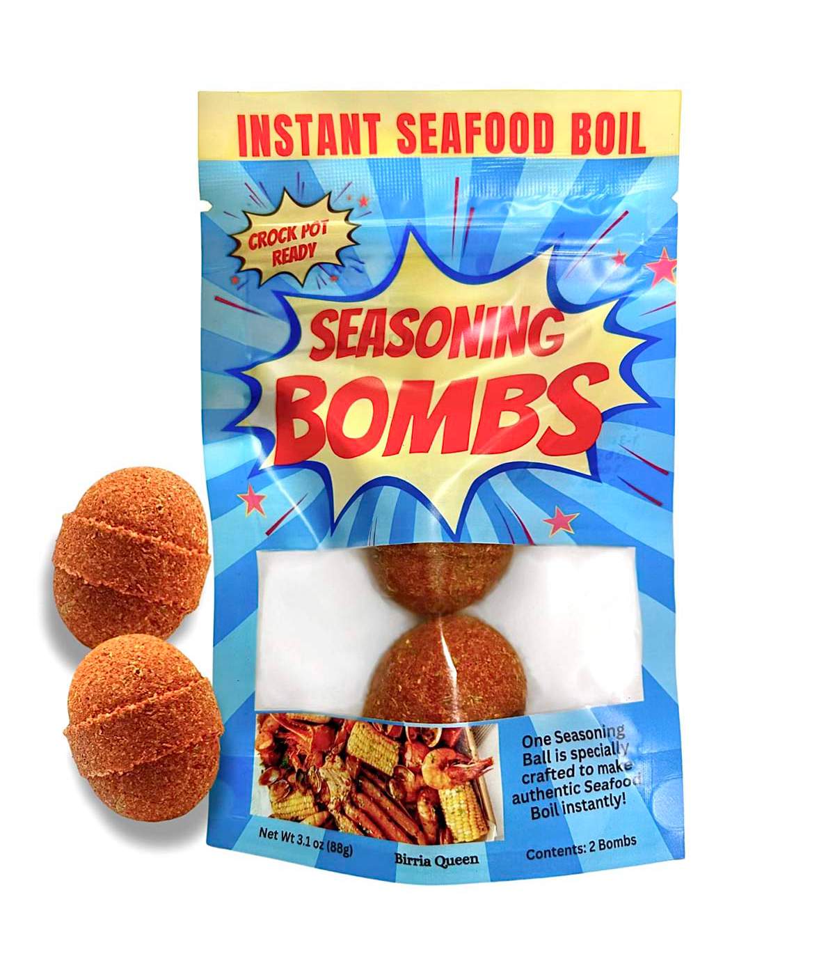 Birria Queen Instant Seafood Boil Seasoning Bombs; image 5 of 7