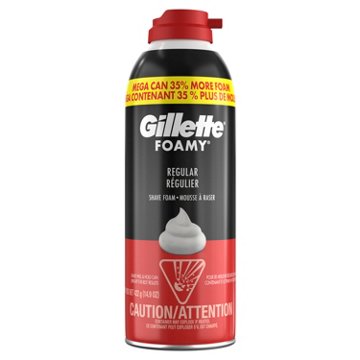 Gillette Foamy Classic Shave Foam for Men, Original Scent